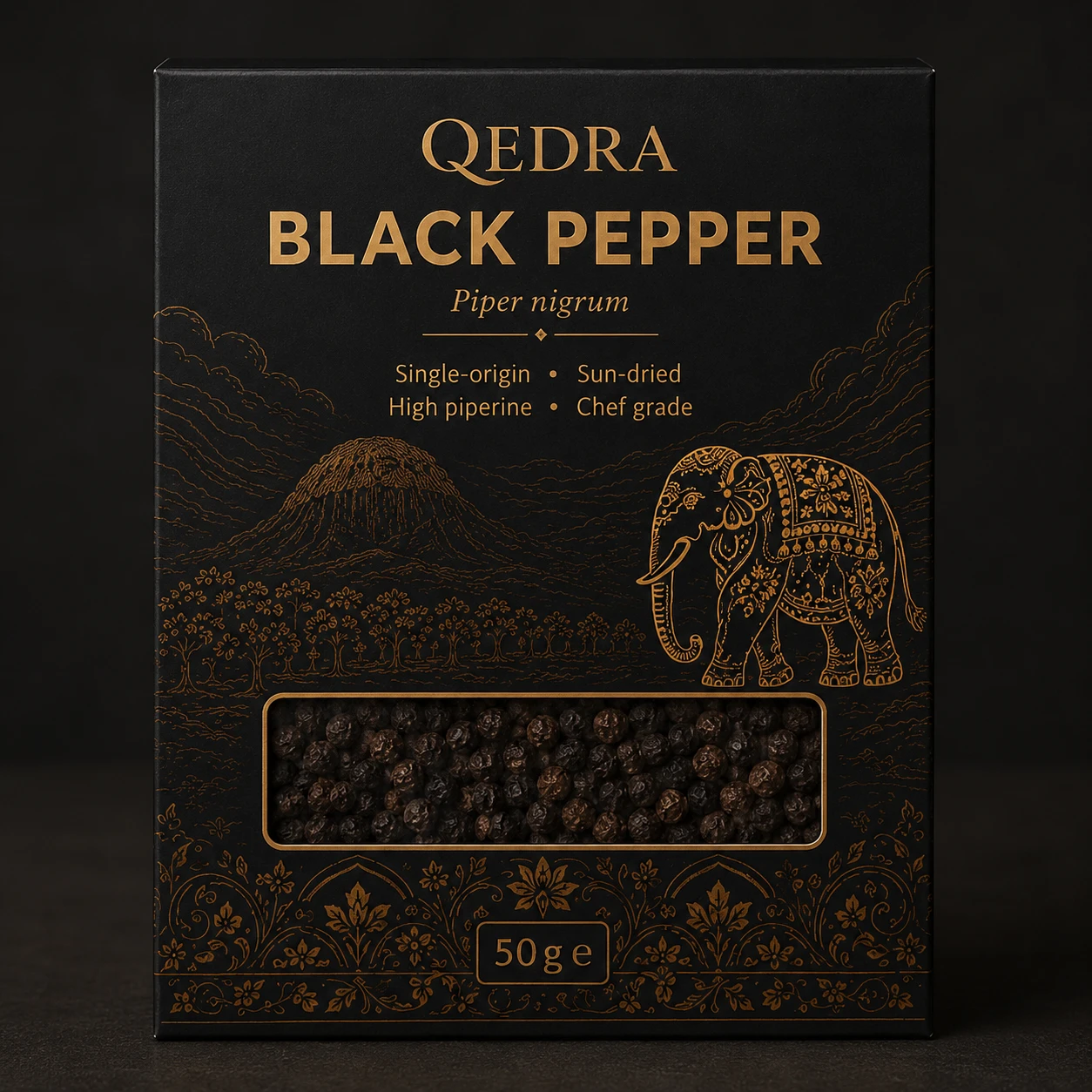 Premium Highland Black Pepper Seeds (Whole Peppercorns)