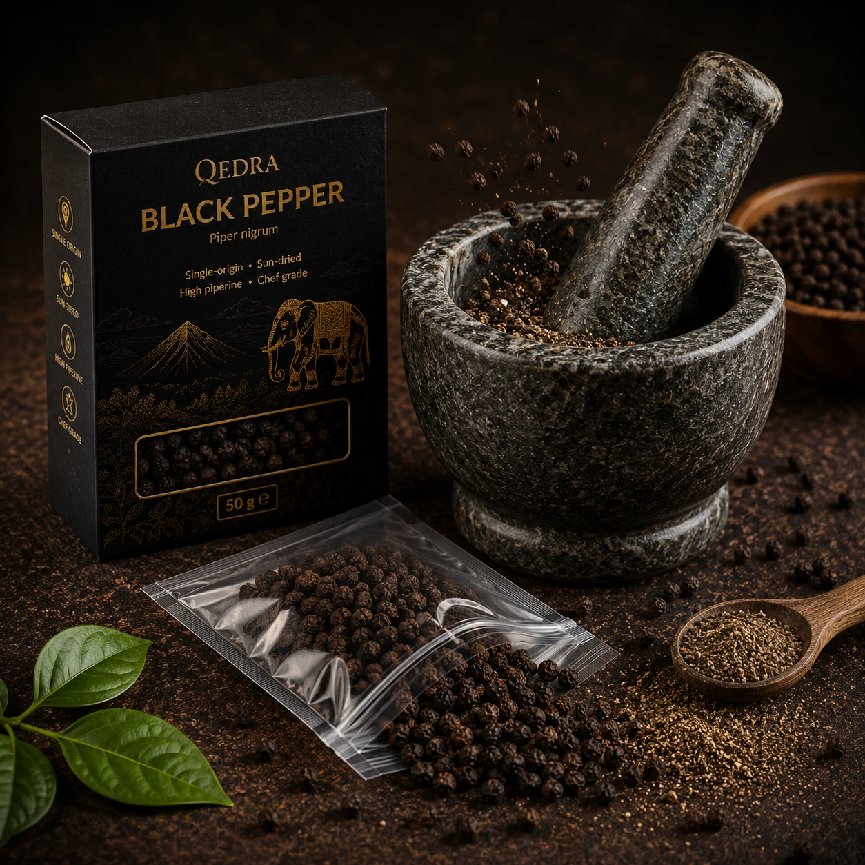 Premium Highland Black Pepper Seeds (Whole Peppercorns) - Image 2