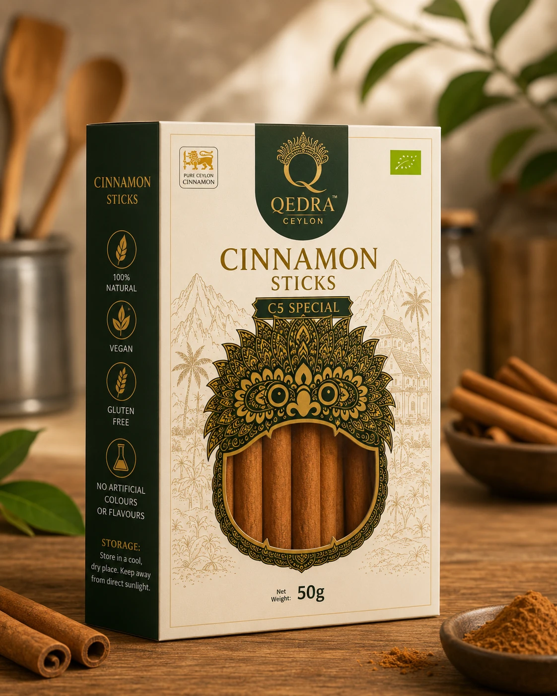 C5 Special Grade Ceylon Cinnamon 5" Cut Sticks - Image 3