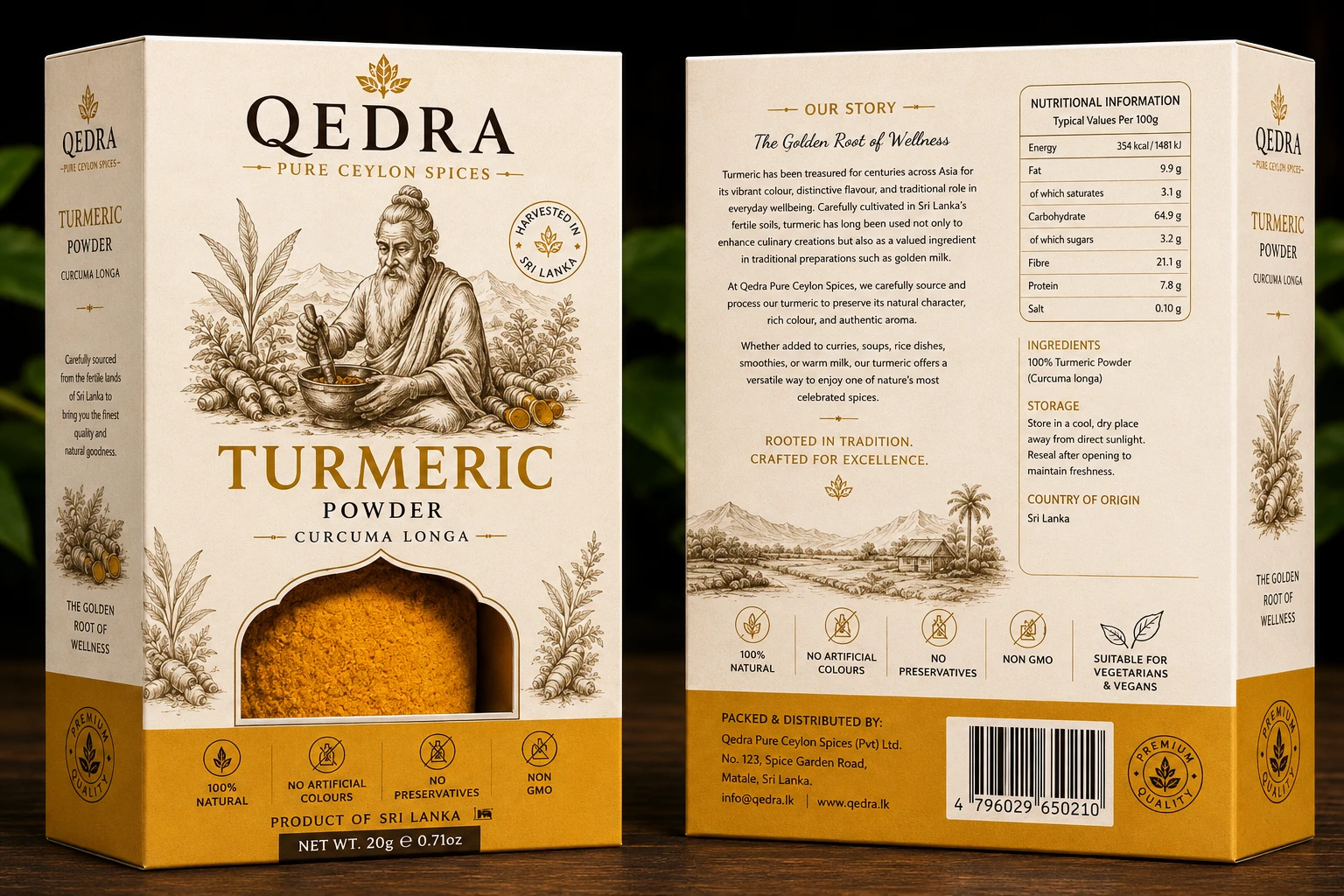 Pure Highland Turmeric Powder (High Curcumin)
