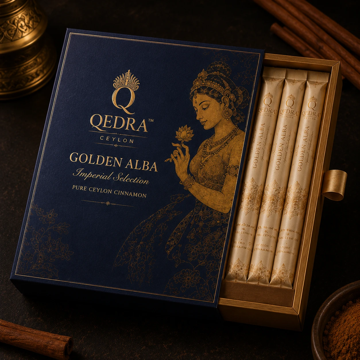 Premium Selected Alba Ceylon Cinnamon 5″ Cut Sticks (Signature Grade)