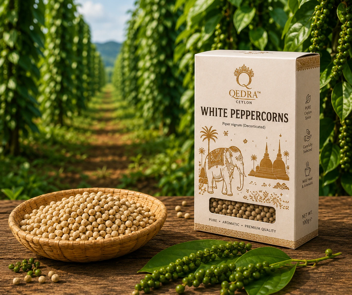 Rare Premium White Pepper Seeds (Whole Peppercorns) - Image 3