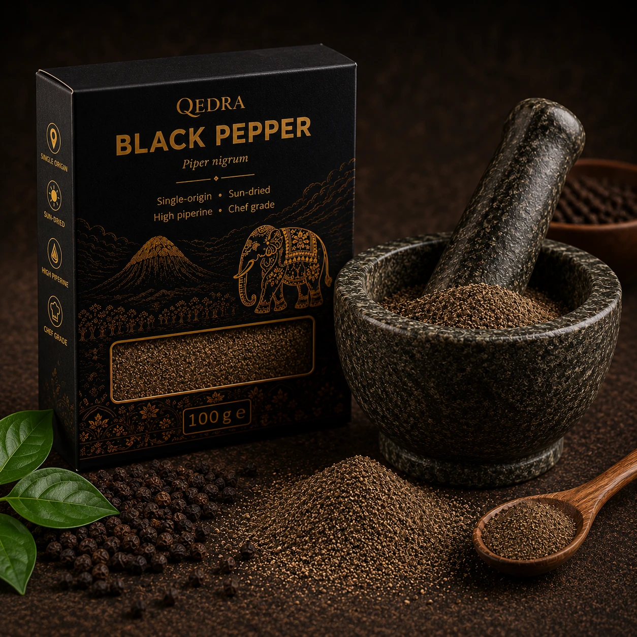 Freshly Ground Premium Black Pepper Powder